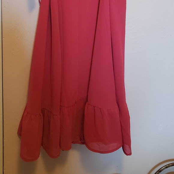 Pink Lulu's wrap sundress size L - Picture 2 of 4
